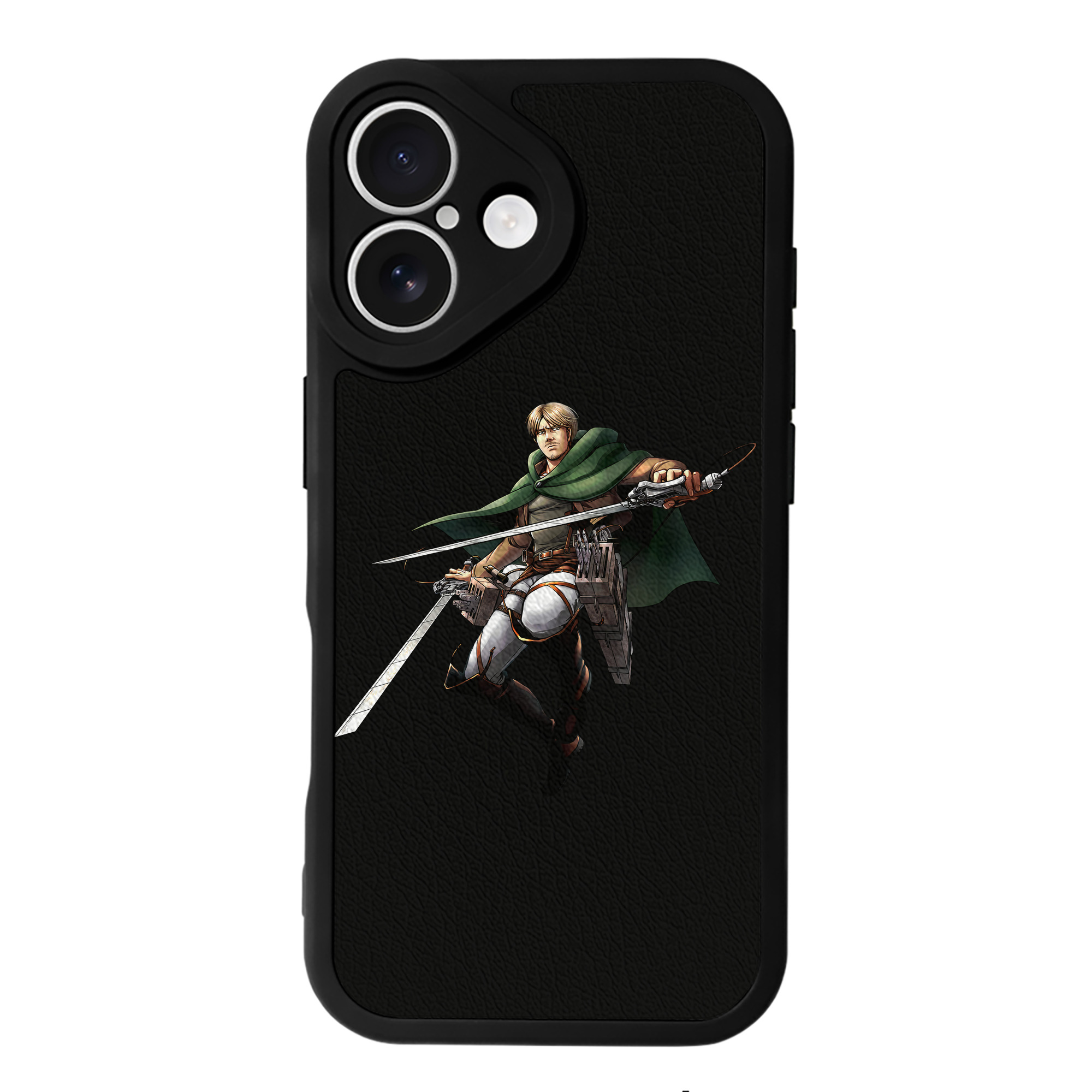 （画像用） 進撃の巨人 Attack on Titan 【iPhone 16シリーズ対応】シリコンスマホケース（レザー調） 材質：シリコン